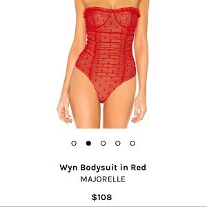 Majorelle WYN bodysuit in red size small